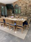 Teak Patio Dining Set for 10