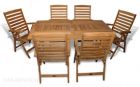 Teak Dining Set Sutton Table and 6 Salisbury Chairs