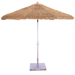 9 Ft Umbrella Deluxe Auto Tilt, Thatch Canopy