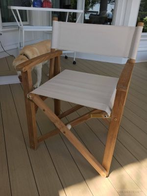 Teak Directors Chair Customer Photo Goldenteak