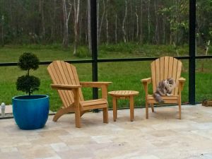 Teak Adirondack Chair Customer Photo - Goldenteak Naples Fl