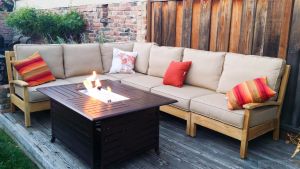 Teak Deep Seating Sectional - Goldenteak Customer Photo