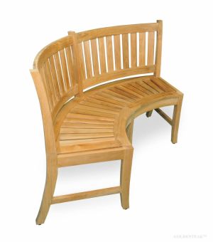 Curved Teak Bench 5ft -  Estate Collection | Premium Teak