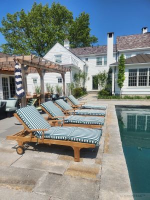 Teak Sun Loungers - Goldenteak  Customer Photo -sud