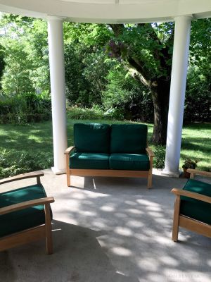 Teak Deep Seating on Porch KC Goldenteak Customer Photo