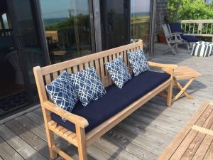 Teak Bench Block Island Set - Fire Island Photo - Goldenteak