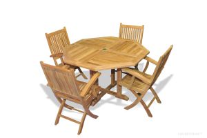 Teak Octagon Table 52