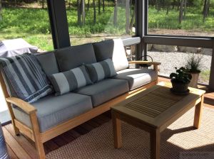 Teak Deep Seating in 3 Seasons Porch - Customer-Photo | Goldenteak