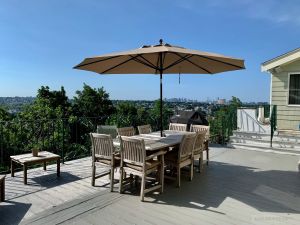 Teak Patio Set for 8 - Goldenteak Customer Photo