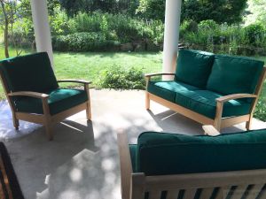 Teak Deep Seating on Porch KC Goldenteak Customer Photo