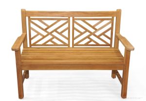 Teak Bench Chippendale 4 Ft