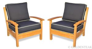 Deep Seating Club Chair Pair