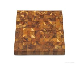 Square Teak End Grain Cutting Board