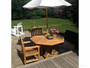 Teak Patio Set And Bench - Goldenteak Customer Photos