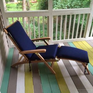 Teak Steamer Chair and Cushion Set Customer Photo - Goldenteak