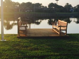 Teak Hyde Park Bench 8ft - Customer Photo