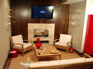 Goldenteak Teak Deep Seating, Teak Coffee Table as featured in TV Show Man Cave