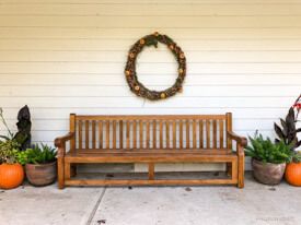 8ft Hyde Park Teak Bench Customer Photo Goldenteak AU