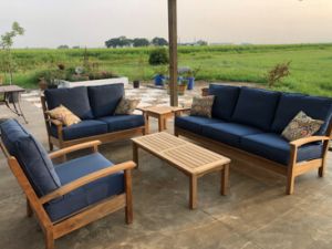 Teak Deep Seating Set with Mission Coffee Table - Customer Photo Goldenteak