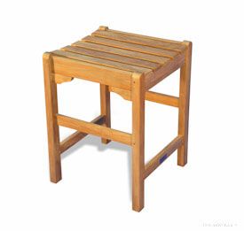 Teak Counter Height Stool 24 H X 18 Sq inch