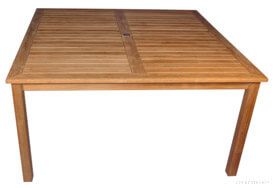 Teak 60 inch Square Dining Table - Harborside