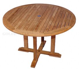 Teak Dining Table Padua Round Dia 48 inch