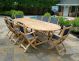 Teak Dining Set for 8 - Santa Monica Collection