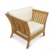 Teak Deep Seating Club Chair Fan Back - Nevis Island Estate Collection